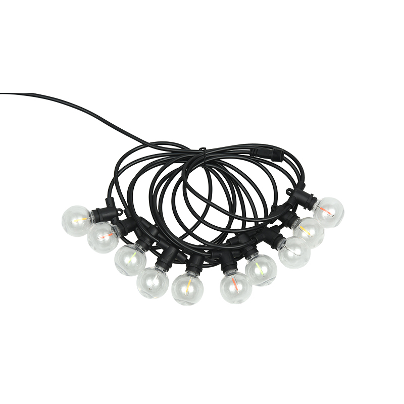 G40 Ball Bubble E12 Šarena LED ukrasna festonska rasvjeta sa spiralnim ustima
